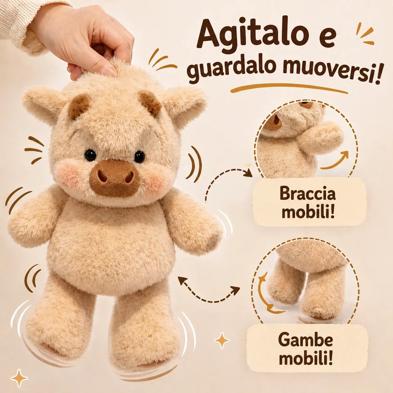 Coco™ Il Peluche che corre tra le tue braccia